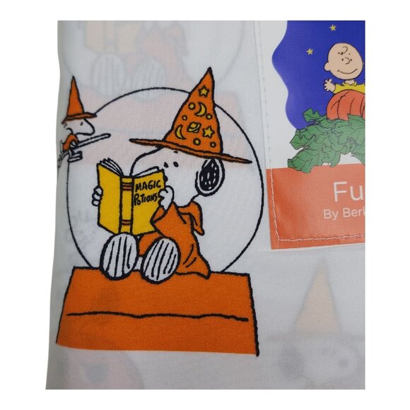 Peanuts Snoopy Halloween Full Double Sheet Set By Berkshire 81"x96" Pumpkin Fall - Picture 5 of 10